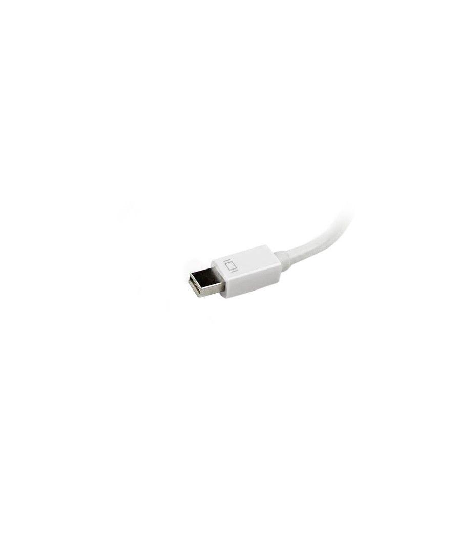 StarTech.com Adaptador Conversor de Mini DisplayPort a VGA DVI o HDMI - Convertidor A/V 3 en 1 para viajes - Blanco - Imagen 3