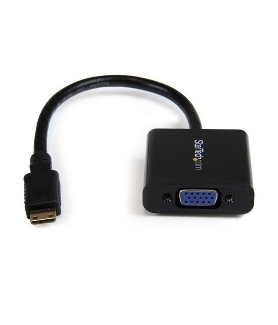 StarTech.com Adaptador Conversor Mini HDMI a VGA para Cámara Fotográfica Digital / Videocámara - 1920x1080 - Imagen 1