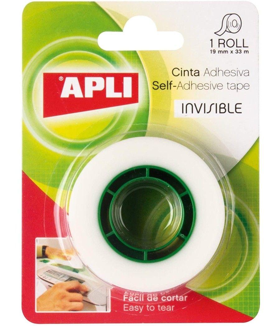 Apli cinta adhesiva transparente 33mx19mm pack -10u-