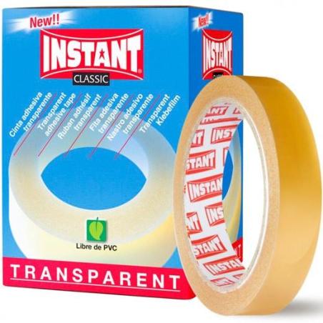Instant cinta adhesiva classic rollo 66mx19mm transparente