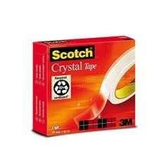 Scotch magic cinta supertransparente crystal 600 19x66 caja individual (7100027400, sistituye 600/196n)