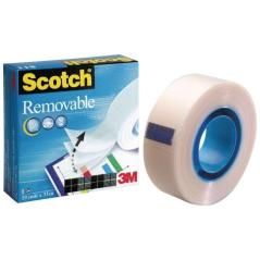 Scotch magic cinta removible 19x33 -pack 12 rollos-