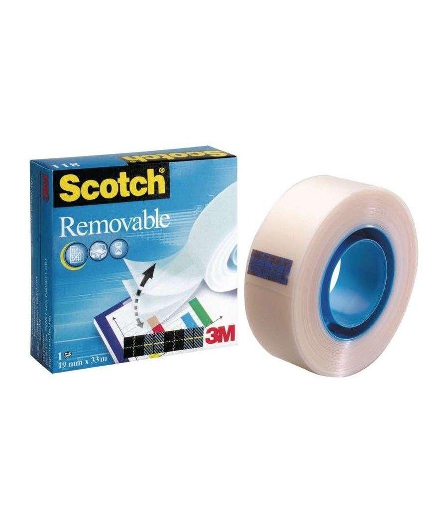 Scotch magic cinta removible 19x33 -pack 12 rollos-