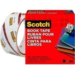 Scotch cinta adhesiva transparente para reparación de libros pp rollo 38,1mm x 13,7m