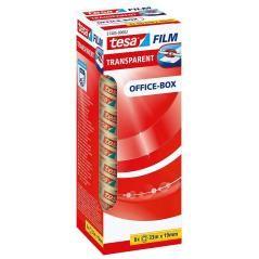 Tesa film cinta adhesiva officebox transparente 33mx19mm -pack 8u-