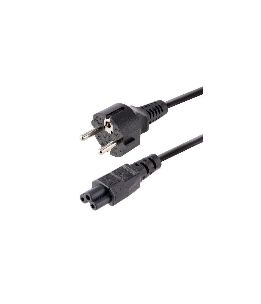 StarTech.com Cable de 3m de Alimentación de Repuesto para Ordenador Portátil, EU Schuko a C5, 2,5A 250V, 18AWG, para Cargador de