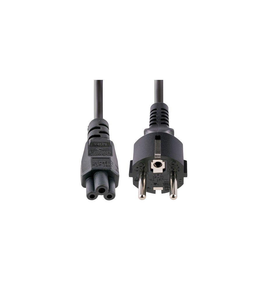 StarTech.com Cable de 3m de Alimentación de Repuesto para Ordenador Portátil, EU Schuko a C5, 2,5A 250V, 18AWG, para Cargador de