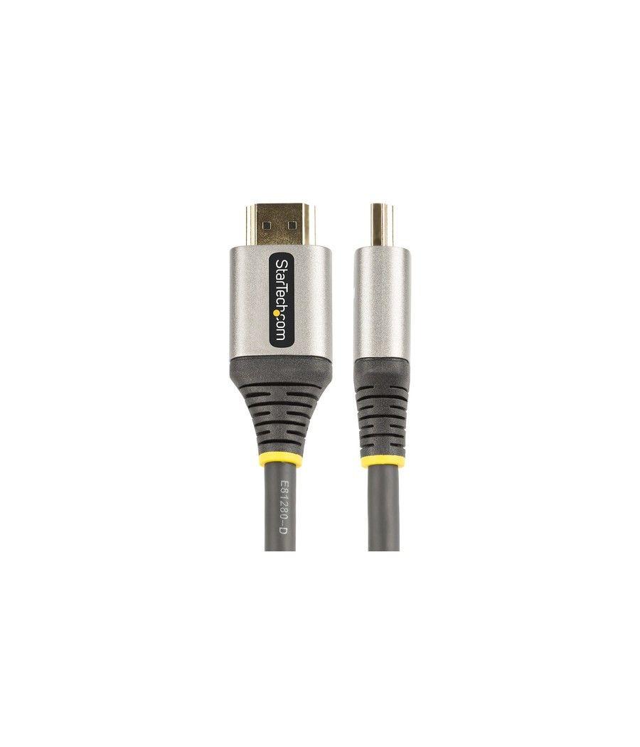 StarTech.com Cable 5m HDMI 2.0 de Alta Velocidad con Ethernet con Certificación Premium - Cable HDMI de 4K a 60Hz - HDR10 - ARC 