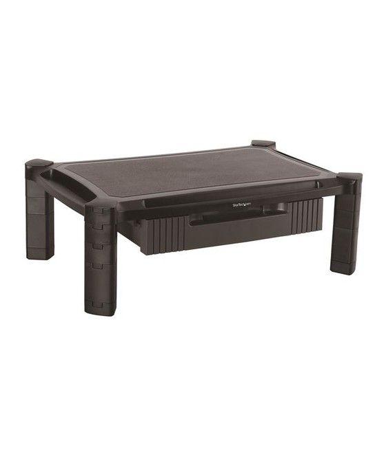 StarTech.com Base con Cajón para Monitor - de Altura Ajustable con Columnas Apilables - con Soporte para Pantallas hasta 32 Pulg