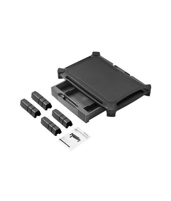 StarTech.com Base con Cajón para Monitor - de Altura Ajustable con Columnas Apilables - con Soporte para Pantallas hasta 32 Pulg