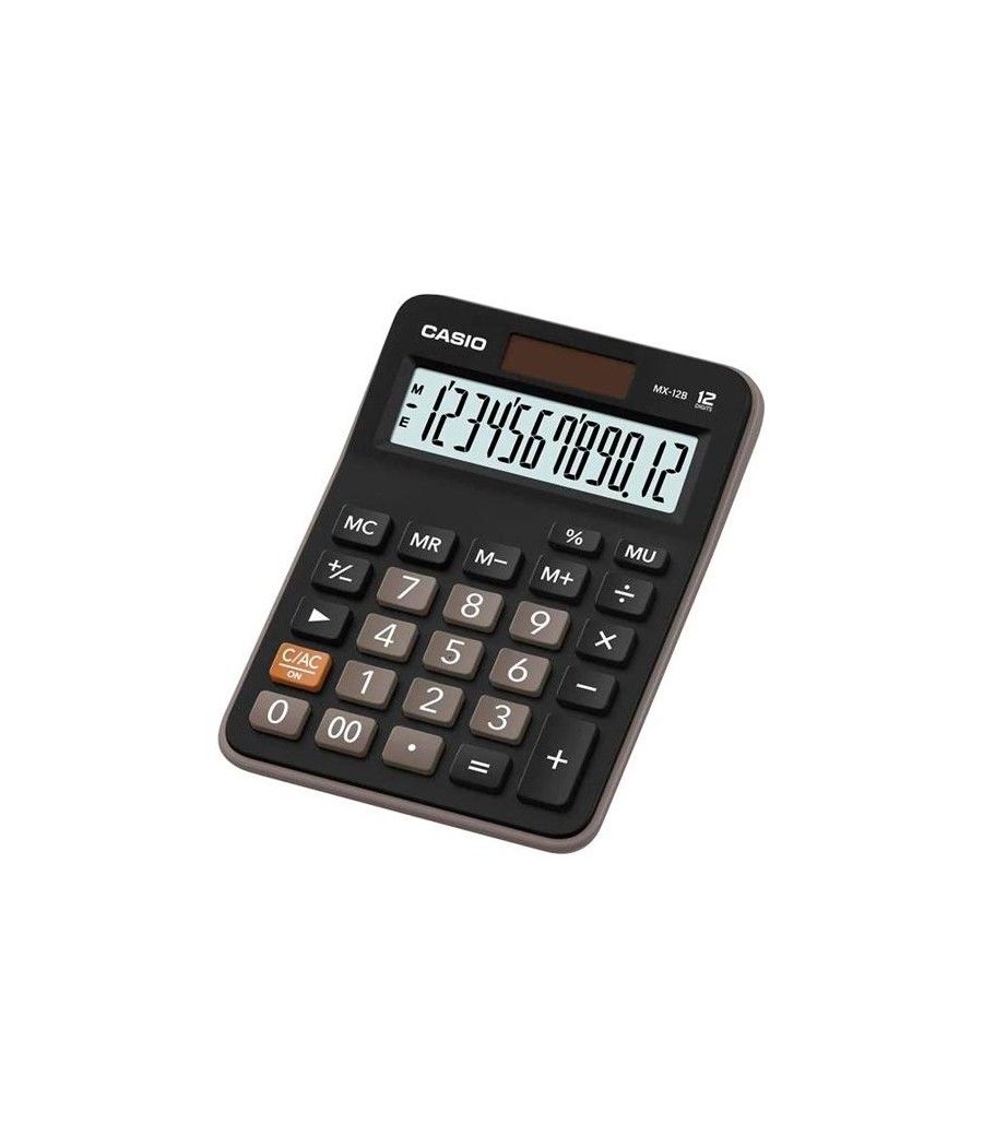 Casio calculadora de oficina sobremesa 12 dígitos negro mx-12b