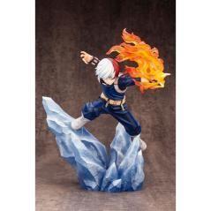 Figura kotobukiya my hero academia artfxj shoto todoroki ver 2 bonus edition pvc escala 1 - 8 26 cm