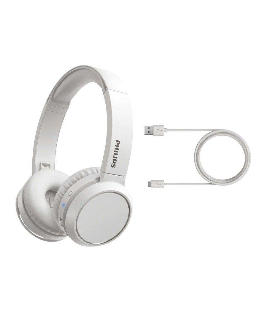 Auriculares inalámbricos philips tah4205/ con micrófono/ bluetooth/ blancos