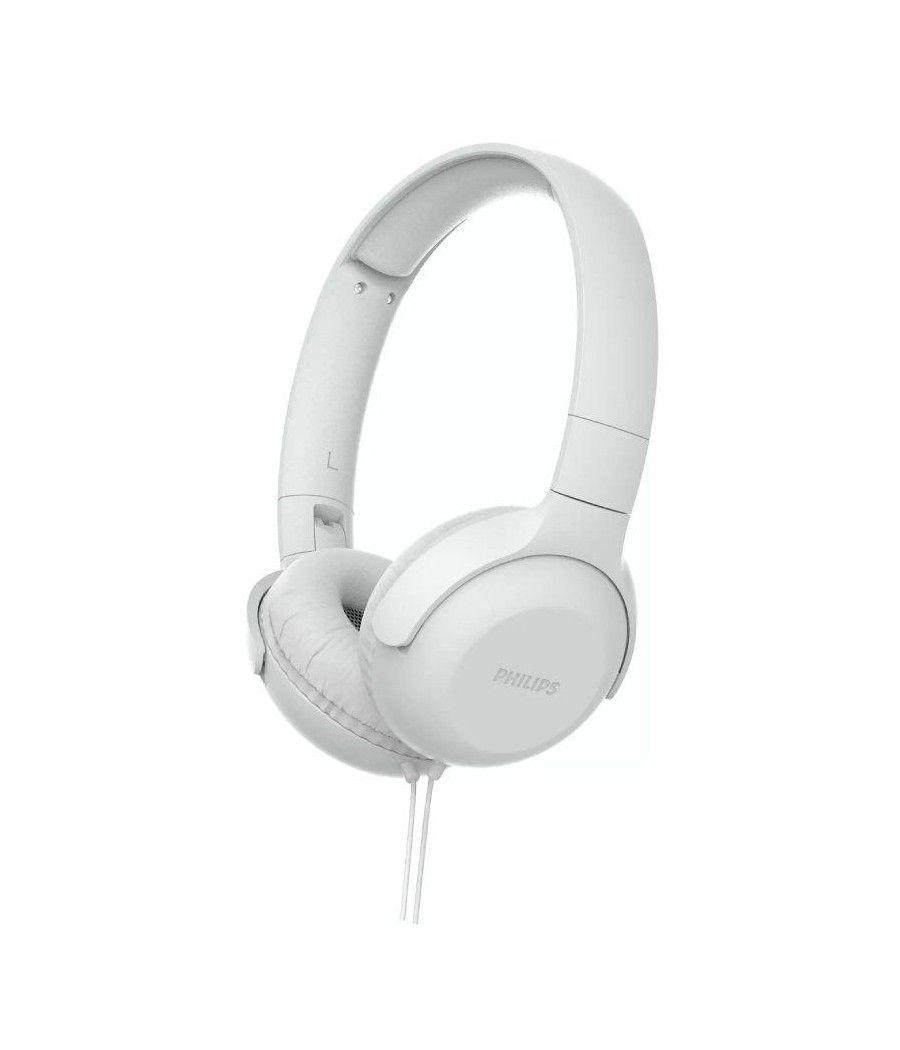 Auriculares philips tauh201/ con micrófono/ jack 3.5/ blancos