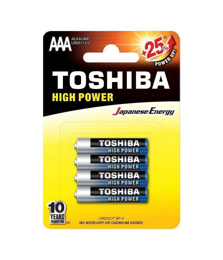 Pack de 4 pilas aaa toshiba r03at/ 1.5v/ alcalinas
