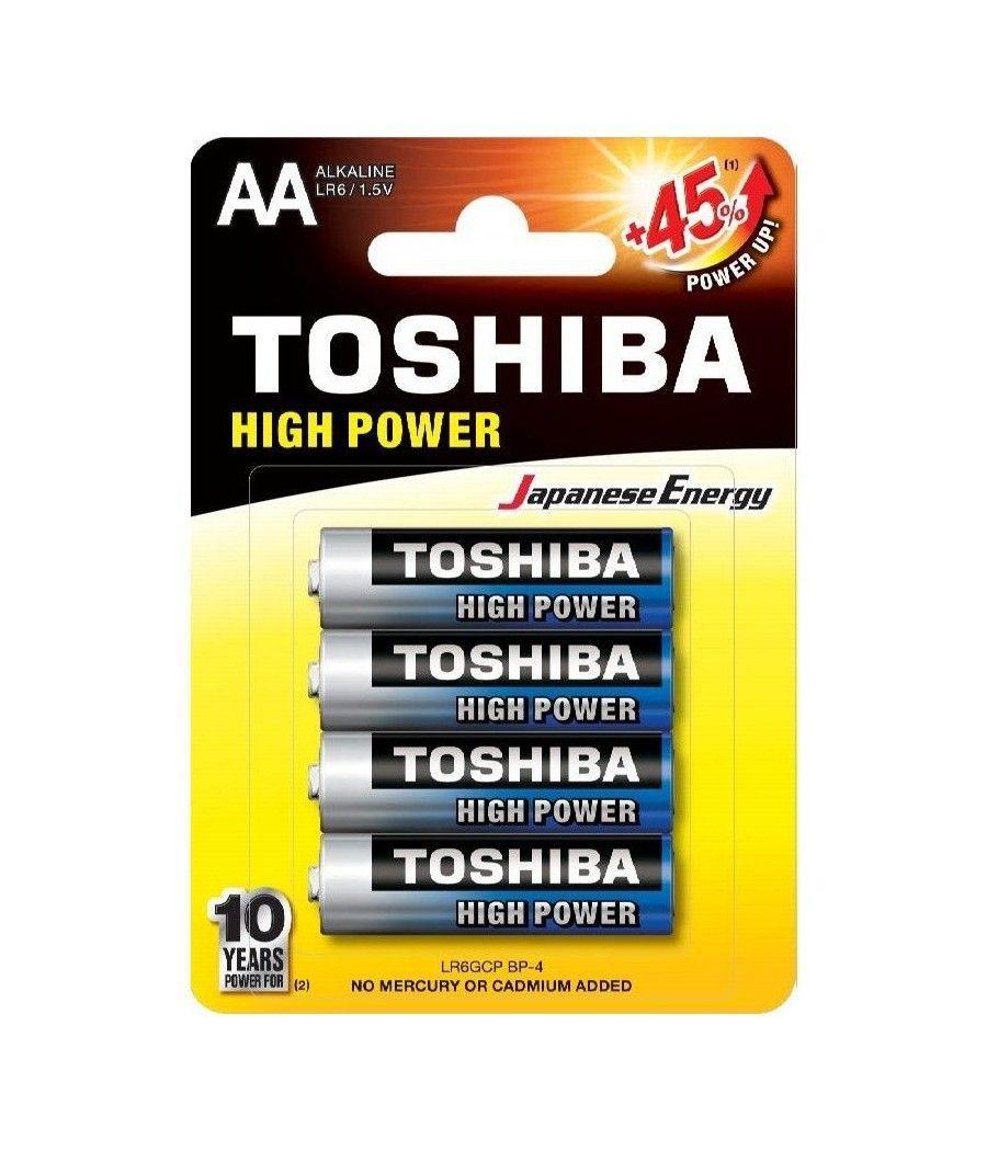 Pack de 4 pilas aa toshiba r6at/ 1.5v/ alcalinas