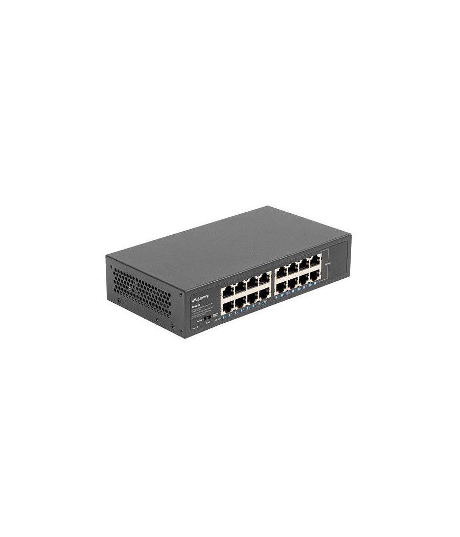 Switch lanberg 16 puertos gigabit ethernet rack 10"/19"