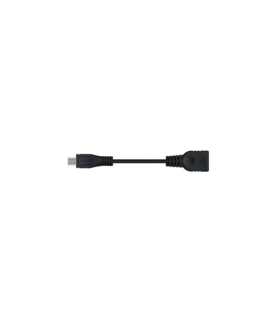 Nanocable CABLE USB 2.0 OTG, TIPO MICRO B/M-A/H, NEGRO, 15 CM - Imagen 3