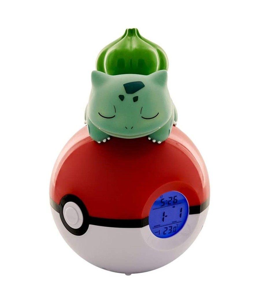 Lampara led despertador reloj teknofun madcow entertainment pokemon bulbasaur durmiendo en pokeball