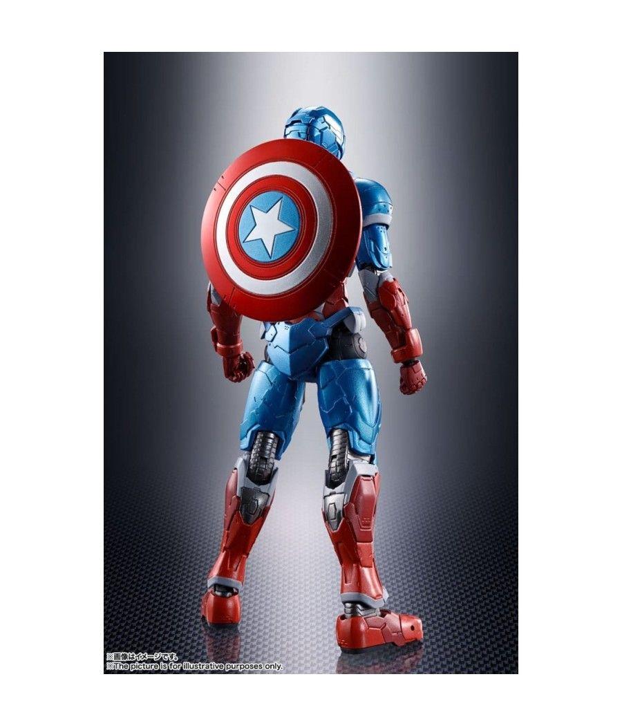 Figura tamashii nations marvel tech on avengers sh figuarts capitan america