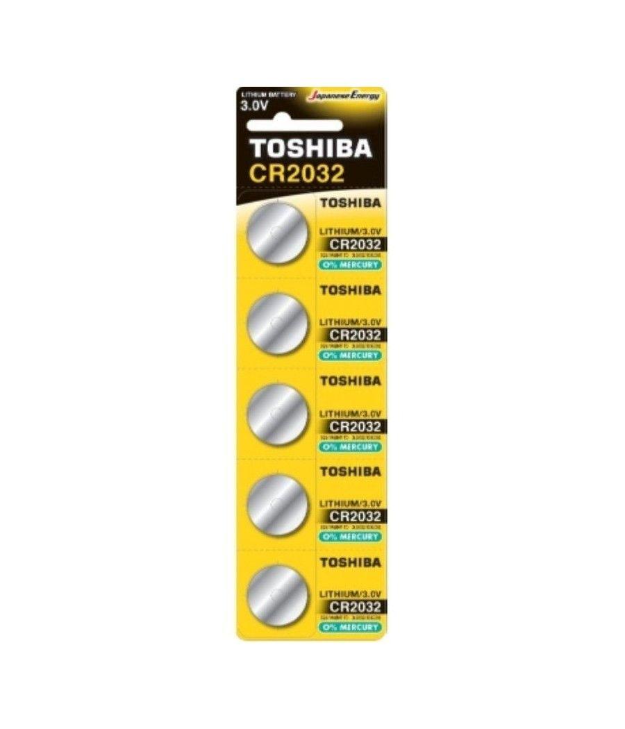Pack de 5 pilas de botón toshiba cr2032/ 3v