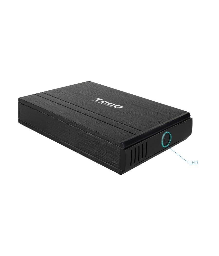 Caja externa tooq tqe - 3520b para hdd 3.5pulgadas sata usb 2.0 negro