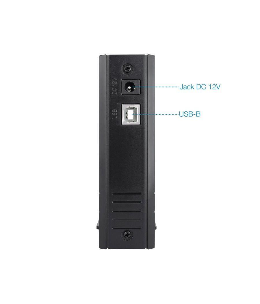 Caja externa tooq tqe - 3520b para hdd 3.5pulgadas sata usb 2.0 negro