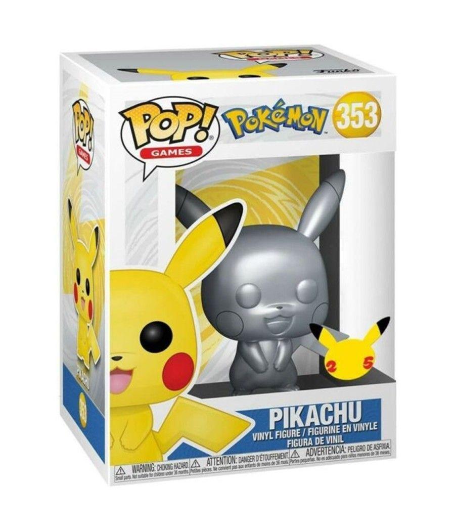 Funko pop jumbo pokemon s6 pikachu plateado efecto metalico 10pulgadas edicion especial exclusivo 59873