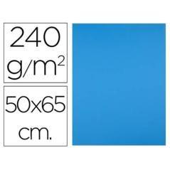 Cartulina liderpapel 50x65 cm 240g/m2 azul pack 125 unidades