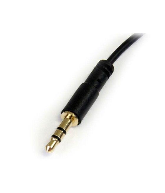 StarTech.com Cable Delgado de Audio Estéreo 3,5mm de 30cm Acodado con Ángulo Recto - Macho a Macho - Imagen 4