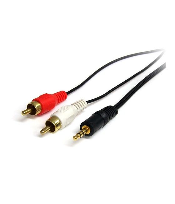 StarTech.com Cable de 1,8m de Audio Estéreo - 3,5mm a 2x RCA - Imagen 1