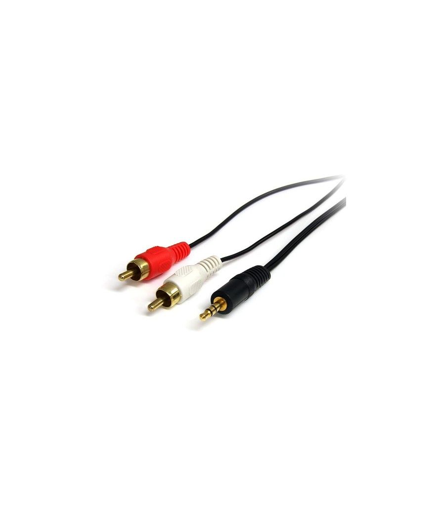 StarTech.com Cable de 1,8m de Audio Estéreo - 3,5mm a 2x RCA - Imagen 1