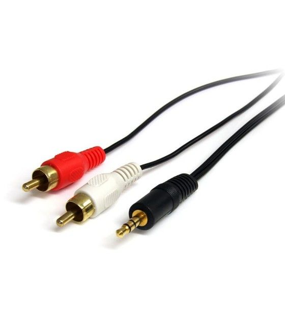 StarTech.com Cable de 1,8m de Audio Estéreo - 3,5mm a 2x RCA - Imagen 2