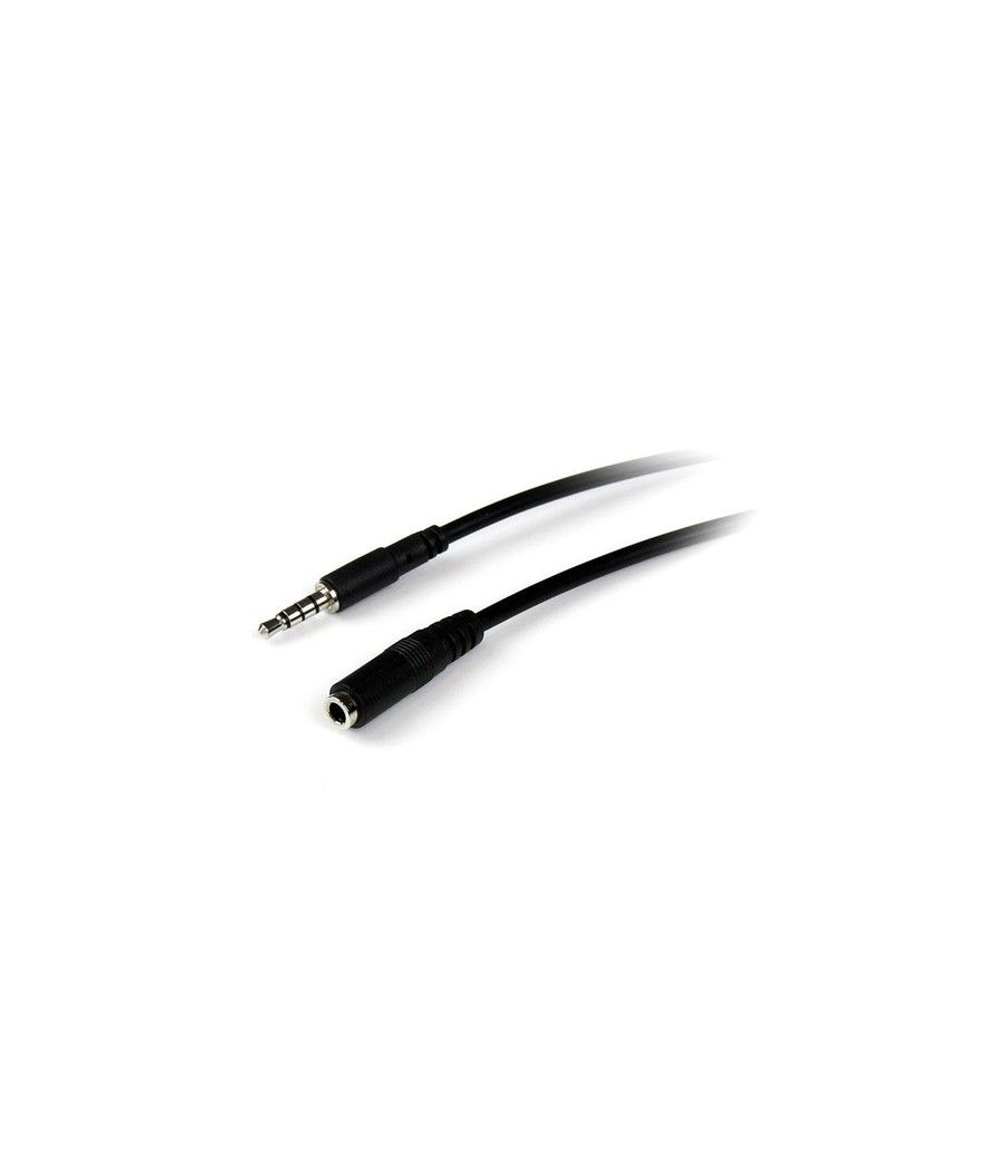 StarTech.com Cable de 1m de Extensión Alargador de Auriculares Headset Mini-Jack 3,5mm 4 pines Macho a Hembra - Imagen 1