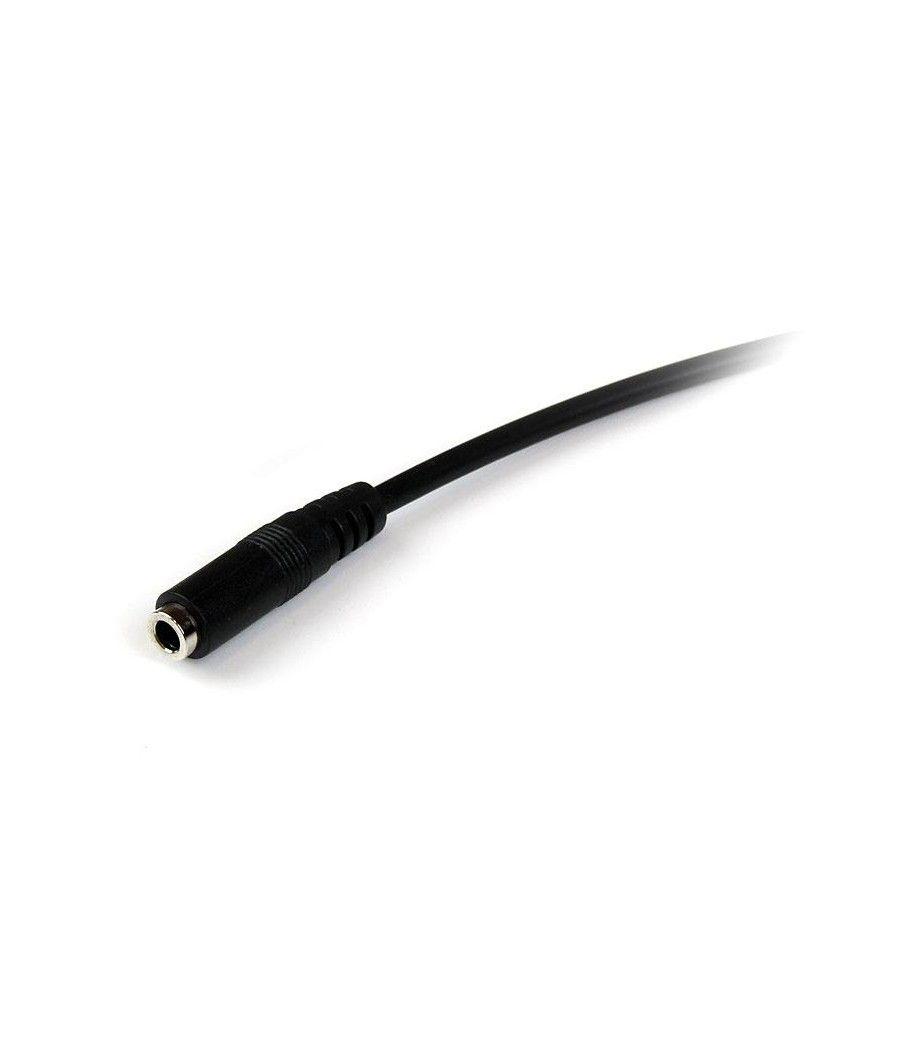 StarTech.com Cable de 2m de Extensión Alargador de Auriculares Headset Mini-Jack 3,5mm 4 pines Macho a Hembra - Imagen 4