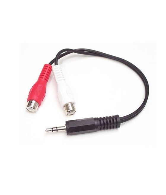 StarTech.com Cable Convertidor Adaptador Audio 15cm Mini Jack 3,5 mm a RCA Estéreo - Conversor - Imagen 1