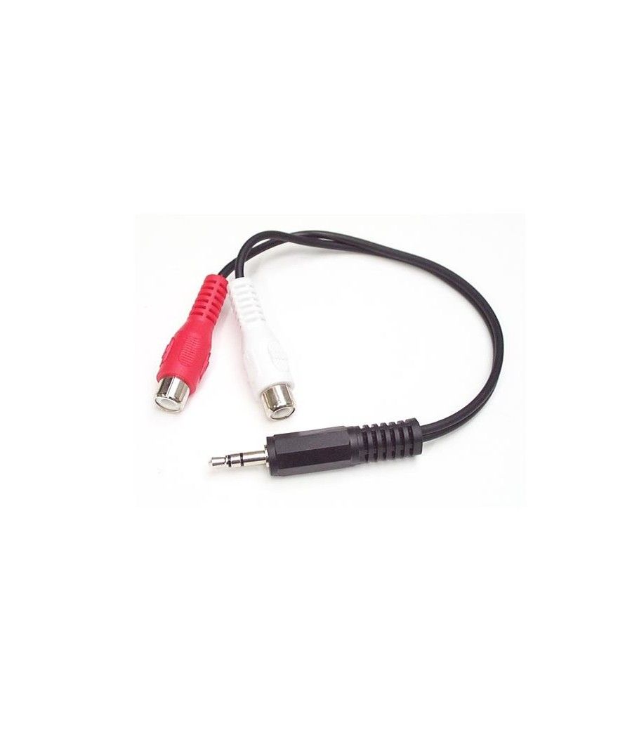 StarTech.com Cable Convertidor Adaptador Audio 15cm Mini Jack 3,5 mm a RCA Estéreo - Conversor - Imagen 2