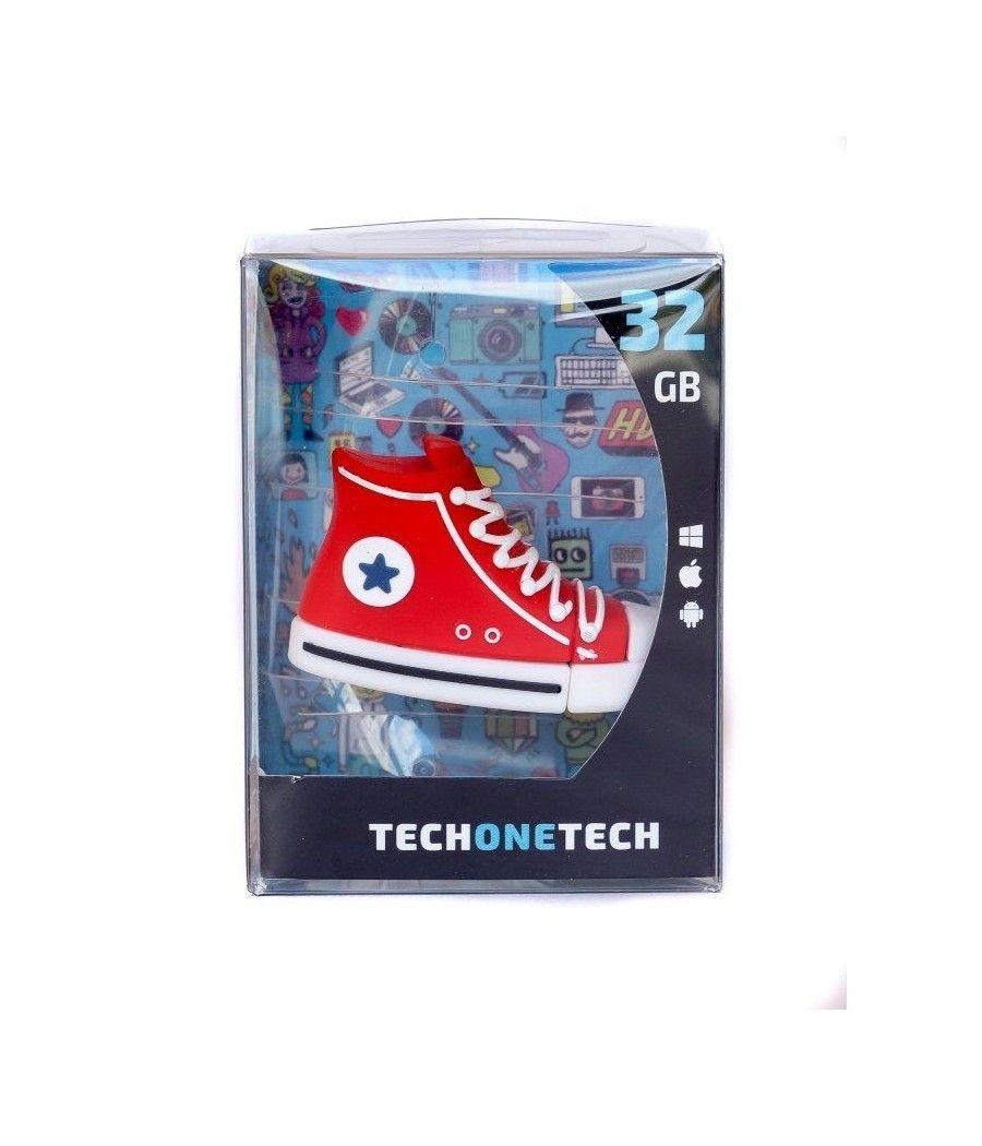 Pendrive 32gb tech one tech red reverse usb 2.0