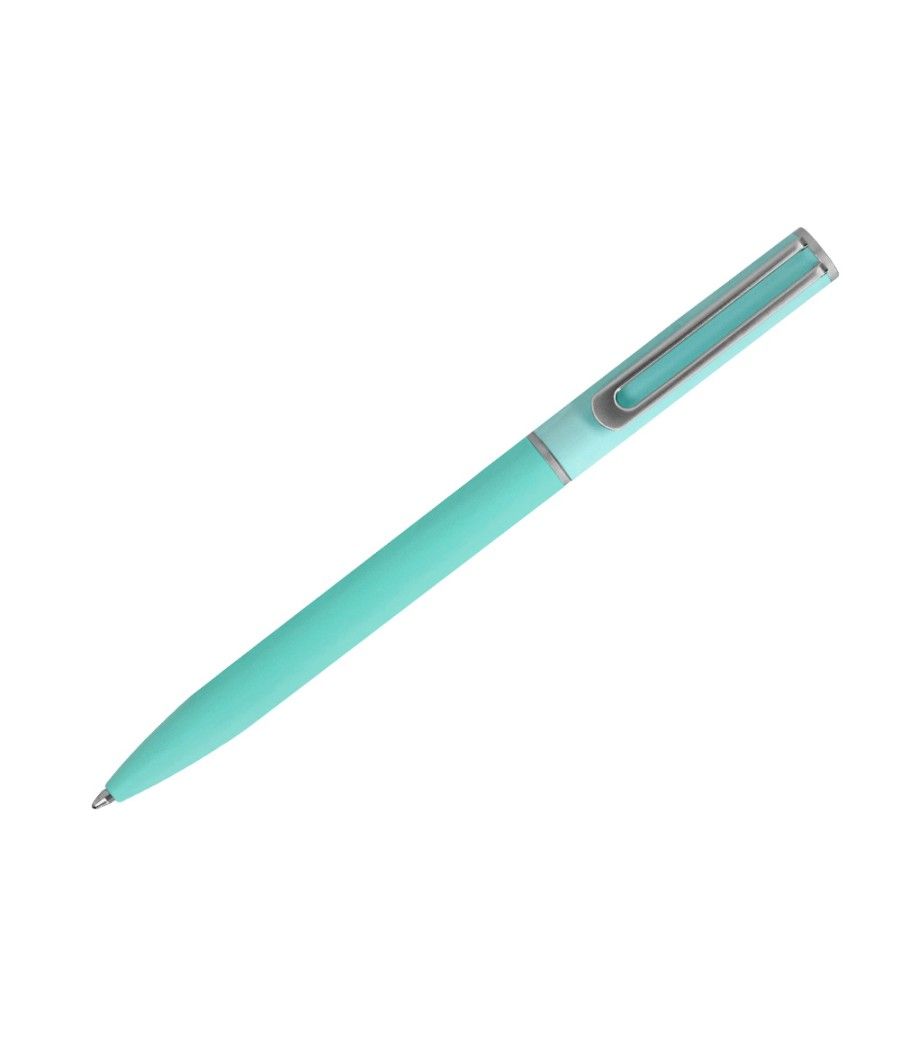 Bolígrafo belius bari set con 2 bolígrafos color celeste punta 1 mm tinta azul en caja de regalo