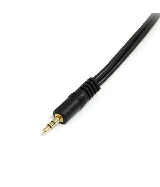 StarTech.com Cable 15cm Audio Splitter Divisor de Auriculares Mini-Jack 3,5mm Estéreo Macho a 2x Hembra - Imagen 4