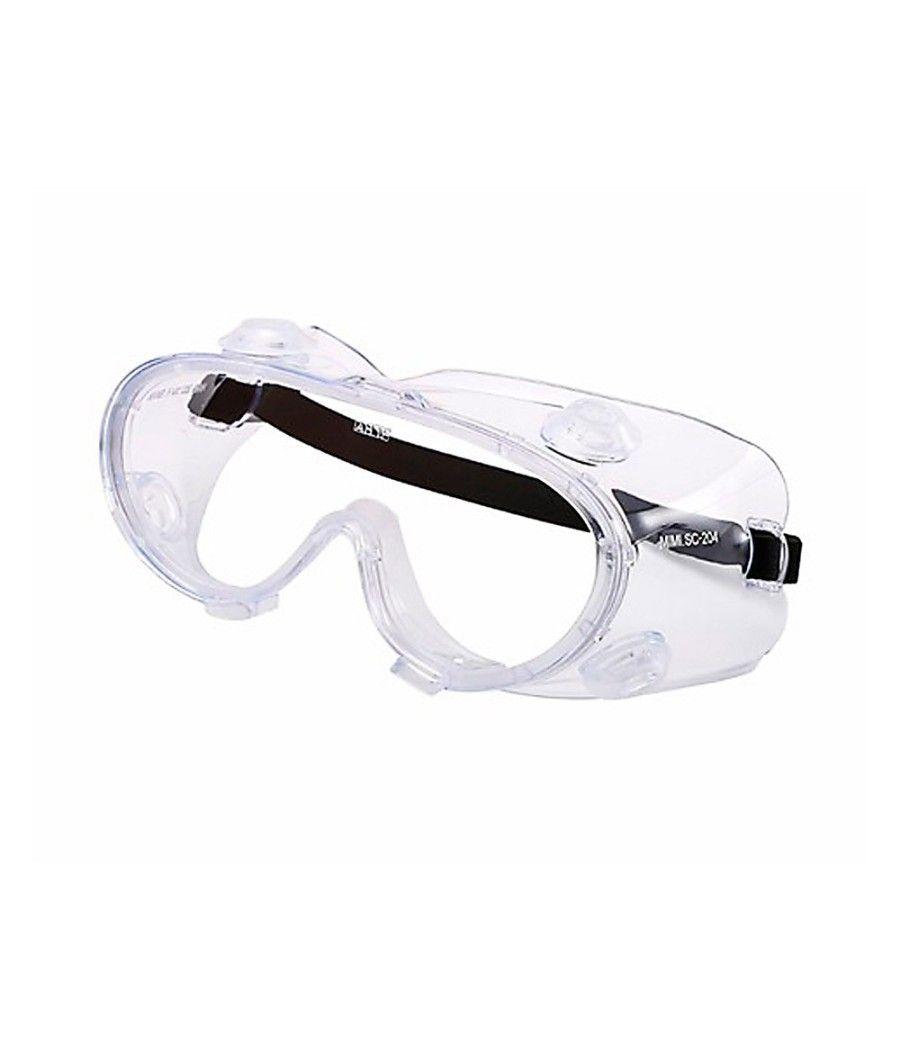 Gafas de protección panoramicas montura flexible color transparente certificado ce