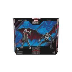 Pack 2 figuras hasbro knull & venom spiderman 60 anniversary marvel legends