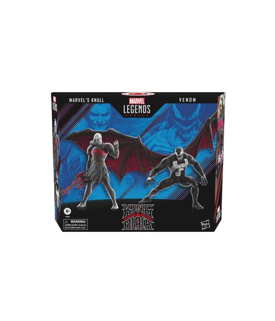 Pack 2 figuras hasbro knull & venom spiderman 60 anniversary marvel legends