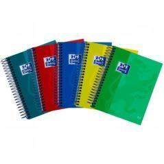 Oxford cuaderno touch europeanbook 4 espiral 8º 120h 5x5 t/extraduras c/surtidos pack 5 unidades