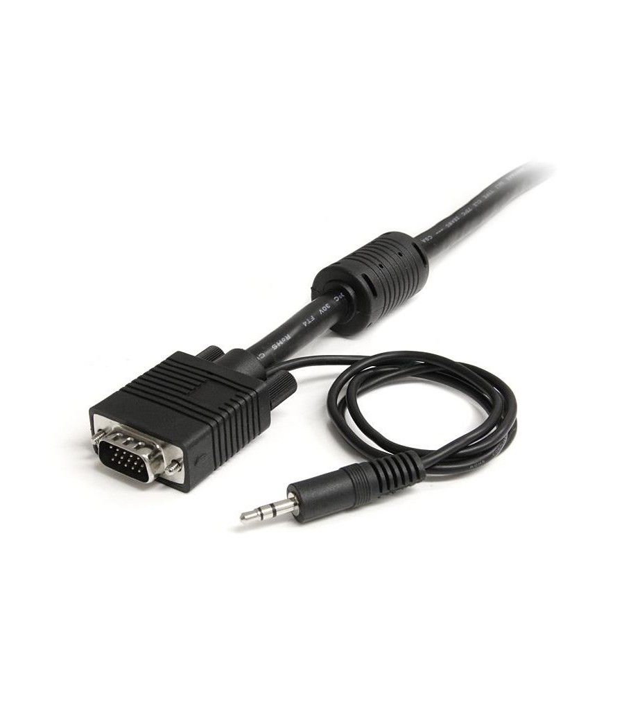 StarTech.com Cable de 5m Coaxial VGA de Alta Resolución para Monitor de Vídeo HD15 Macho a Macho con Audio - Imagen 3
