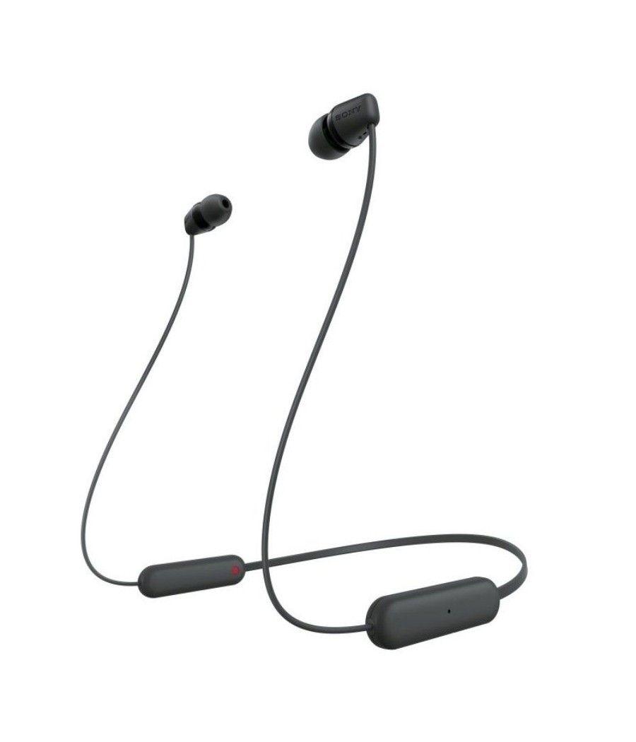 Auriculares inalámbrico intrauditivos sony wi-c100/ con micrófono/ bluetooth/ negros