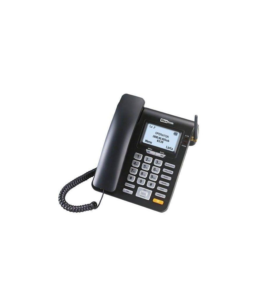 Telefono fijo maxcom mm28d black - 2g - sim