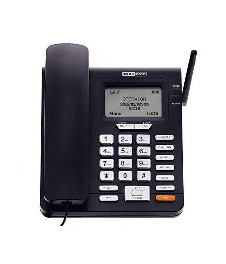 Telefono fijo maxcom mm28d black - 2g - sim