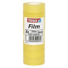 Tesa film cinta adhesiva transparente standard shrink tower rollo 19mm x 33m torre 8 ud