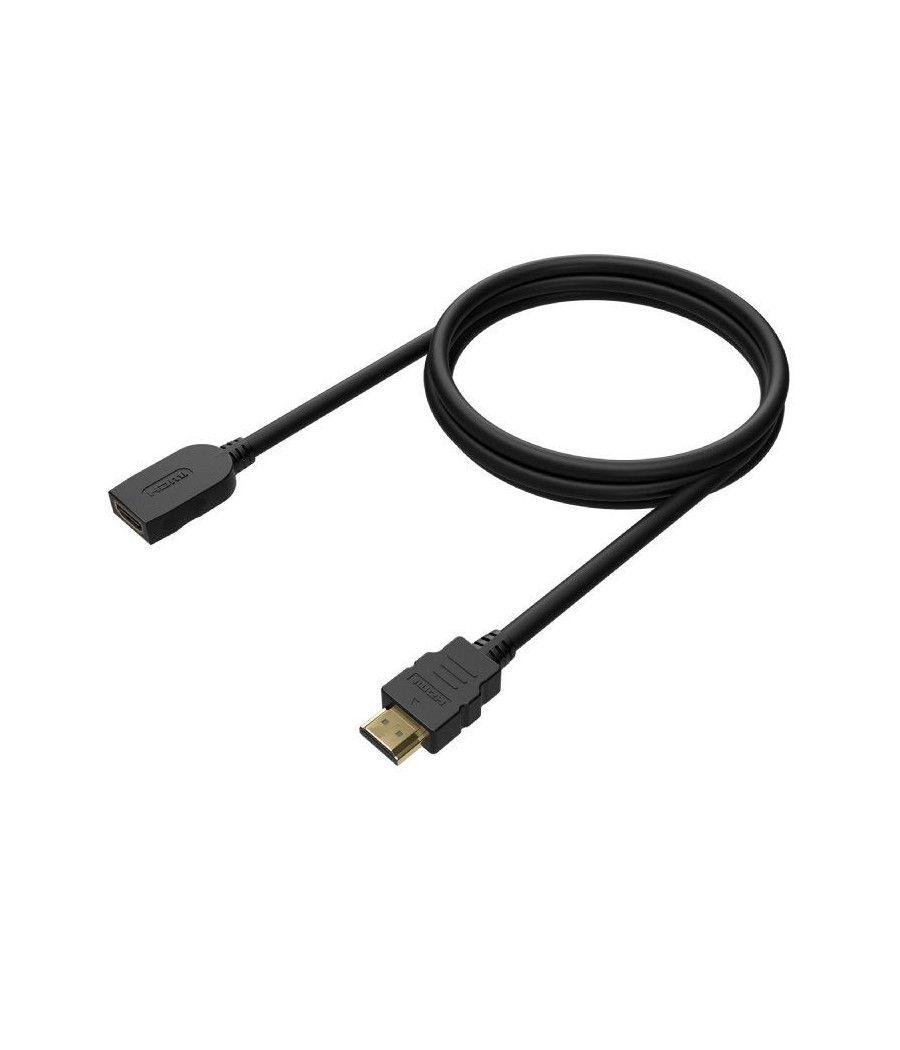 Cable alargador hdmi aisens a120-0544/ hdmi macho - hdmi hembra/ 1m/ negro